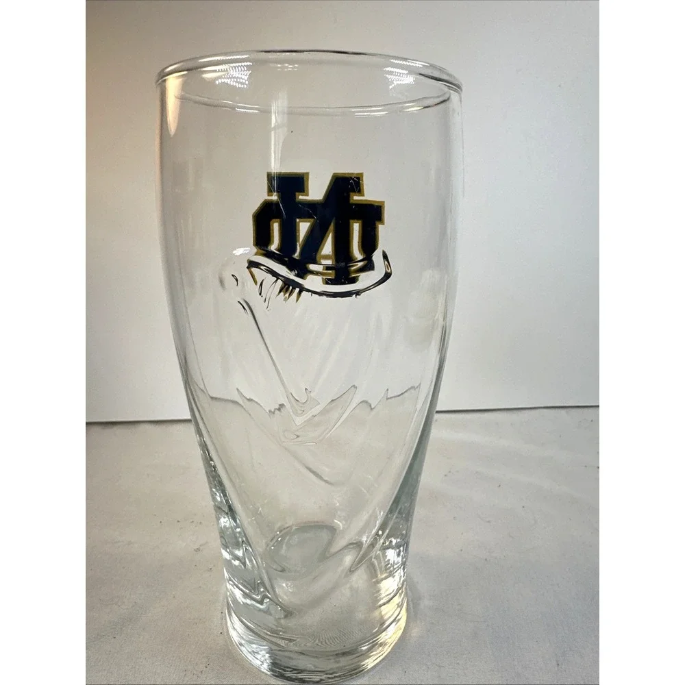 Guinness Notre Dame 20 Ounce Pint Glass Rare Specialty Beer Glass Man Cave Irish